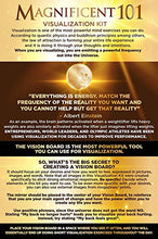 Load image into Gallery viewer, Magnificent101 Vision Board Kit - Create a Board of Your Ambitions with +60 Vision Board Supplies. Use The Power of Intention and Visualization to Achieve Your Dreams
