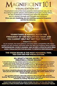 Magnificent101 Vision Board Kit - Create a Board of Your Ambitions with +60 Vision Board Supplies. Use The Power of Intention and Visualization to Achieve Your Dreams