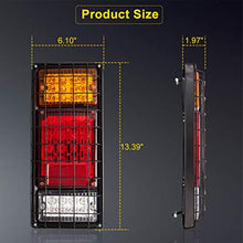 Load image into Gallery viewer, LIMICAR 40 LED Trailer Tail Lights Kit Waterproof Turn Signal Brake Reverse Running Lights LED Tail Light for Truck Boat Trailer UTV UTE RV Camper Pickup (2 Pack)
