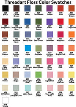 Load image into Gallery viewer, 12 Skeins ThreadArt Premium Egyptian Long Fiber Cotton Embroidery Floss | Light Blue | 6 Strand Divisible Thread 8.75yds Each For Hand Embroidery, Friendship Bracelets, Cross stitch and Crafts
