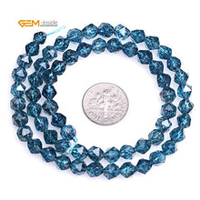 Load image into Gallery viewer, GEM-Inside 6mm Kyanite Gemstone Loose Beads Faceted Dyed Blue Cambay Crystal Energy Stone Power for Jewelry Making 15"
