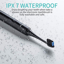 Load image into Gallery viewer, Electric Toothbrush, Rechargeable Power Sonic Toothbrush with 40000VPM, 5 Optional Modes, Smart Timers&amp;2 DuPont Brush Heads, Electronic Toothbrush for Adults with Travel Case, IPX7 Waterproof

