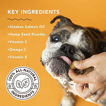Load image into Gallery viewer, Natural Dog Company Skin &amp; Coat Chews | Salmon &amp; Peas Flavor | Dog Vitamins and Supplements for Healthy Skin and Coat | Itch Relief for Dogs with Allergies | with Biotin, Vitamin E, and Omega 3
