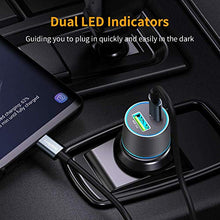 Load image into Gallery viewer, Looptimo 2-Pack 12 Volt Cigarette Lighter Adapter Kit, Compatible with Google Pixel 6/6 Pro/5a/5/4a/4, Samsung Galaxy Note 20/10/9,S21/S20/S10, PD &amp; QC 3.0 Car Charger with 3-Pack Type C Cable 3.3ft

