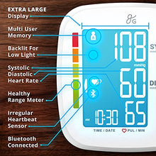 Load image into Gallery viewer, Bluetooth Blood Pressure Monitor Cuff by Balance with Upper Arm Cuff, Digital Smart BP Meter With Large Display, Set also comes with Tubing and Device Bag
