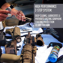 Load image into Gallery viewer, Riptide Armory Advanced Gun Cleaner &amp; CLP+ Graphene 4oz 2 Step Kit - Cleans, Lubes, Protects Targeted Long-Lasting Formula - Nano Coat Technology - Veteran Owned &amp; Formulated by Former US Navy Seal
