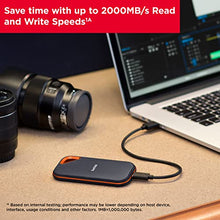 Load image into Gallery viewer, SanDisk 2TB Extreme PRO Portable SSD - Up to 2000MB/s - USB-C, USB 3.2 Gen 2x2 - External Solid State Drive - SDSSDE81-2T00-G25
