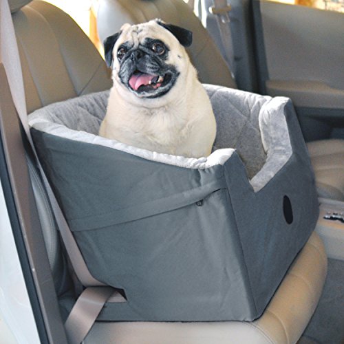 K&H Pet Products Bucket Booster Dog Car Seat Large Gray 14.5