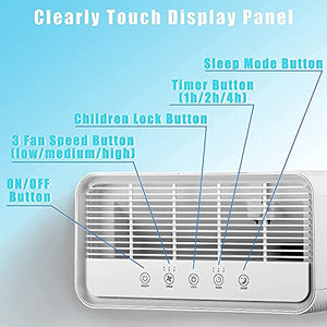 KVV Air Purifier for Home Large Room 1500 sq ft, True HEPA Air Filter Cleaner, Whisper Stream Whole Home Air Purifiers for Bedroom Office