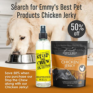 Emmy's Best Pet Products Stop The Chew 3X Strength Anti Chew Bitter Spray Deterrent for Dogs and Puppies - Alcohol-Free - Most Powerful Bitter Deterrent - 8 Ounce
