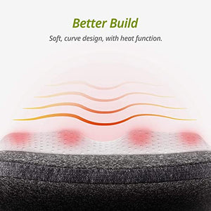 Mynt Cordless Neck Back Massager, Shiatsu Rechargeable Massage Pillow with Heat-3D Deep Kneading, Use Unplugged, iF Design Award Winner
