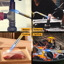 Load image into Gallery viewer, High Intensity Propane Torch Head, GJ-8000 Trigger Start Mapp Gas Torch Map Gas Torch Kit with Self Ignition, Pencil Flame Welding Torch Fuel by MAPP, MAP/PRO, Propane torch Kit（CSA Certified)

