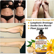 Load image into Gallery viewer, Massage Oil for Massage Therapy Kit,Ginger Oil Lymphatic Drainage-Arnica Sore Muscle Oil Massage &amp;Lavender Oil Relaxing Massage Oils,Massage Kit With Massage Roller Ball Valentines Gifts for Men Women
