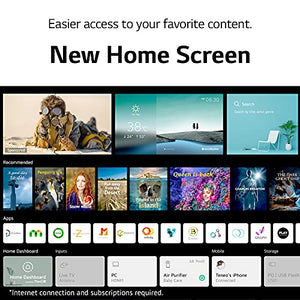 LG NanoCell 80 Series 55” Alexa Built-in 4k Smart TV (3840 x 2160), Refresh Rate 60Hz, AI-Powered 4K Ultra HD (55NANO80UPA, 2021)