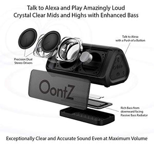 OontZ Angle 3 Shower – Plus Edition with Alexa, Waterproof Bluetooth Speaker, 10 Watts Power, Loud Crystal Clear Sound, Rich Bass, 100ft Wireless Range, The Perfect Shower Speaker