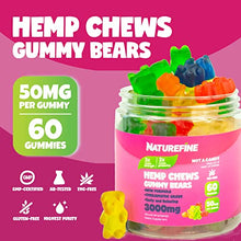 Load image into Gallery viewer, Hemp Gummies - 3000 MG - 50MG per Gummie - Hemp Oil for Pain Relief - Overall Health - Grown &amp; Made in The US
