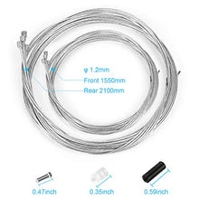 Load image into Gallery viewer, Hyacinth 10PCS Premium Bike Shift Cable, Professional Bicycle Shift Wire Kit for Mountain and Road Bicycle, for Free 5 O-Rings, 10 End Ferrules and 20 End Caps
