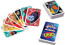 Load image into Gallery viewer, UNO Space Jam: A New Legacy Themed Card Game Featuring 112 Cards with Movie Graphics, Kid, Movie &amp; Sports Fan Gift Ages 7 Years &amp; Older.
