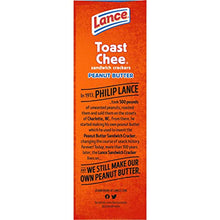 Load image into Gallery viewer, Lance Sandwich Crackers, ToastChee Peanut Butter, 8 Count Box
