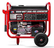 Load image into Gallery viewer, All Power America APGG10000GL 10000 Watt Dual Fuel Portable Generator with Electric Start 10000W Gas/Propane, Black/Red
