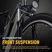 Load image into Gallery viewer, Heybike Race Electric Bike Light Weight 26" Commuter Electric Mountain Bike Long Range, 350W Brushless Motor, Shimano 7-Speed and Front Fork Suspension, Urban Electric Bicycle for Adults
