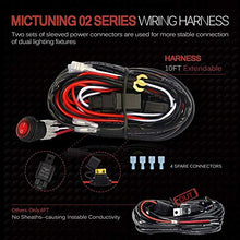 Load image into Gallery viewer, MICTUNING 7 Way Plug Inline Trailer Cord with 7 Gang Junction Box Bundle MIC-B1002 LED Light Bar Wiring Harness
