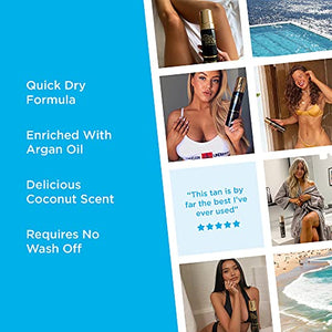 Bondi Sands Liquid Gold Self Tanning Foam | Lightweight + Quick Dry Foam Enriched with Argan Oil, Provides a Hydrated Streak-Free Tan | 7.04 Oz/200 mL