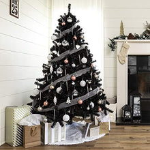 Load image into Gallery viewer, Best Choice Products 6ft Artificial Full Black Christmas Tree Seasonal Holiday Decoration for Home, Office, Party Decoration w/ 1,477 PVC Branch Tips, Metal Hinges, Foldable Base
