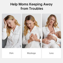 Load image into Gallery viewer, TSRETE Breast Pump, Double Wearable Breast Pump, Electric Hands-Free Breast Pumps with 2 Modes, 9 Levels, LCD Display, Memory Function Rechargeable with Massage and Pumping Mode 24mm Flange-Green

