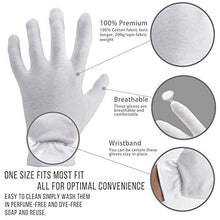 Load image into Gallery viewer, Premium Cotton Gloves Regular 24 Packs and Touch Screen Friendly Gloves
