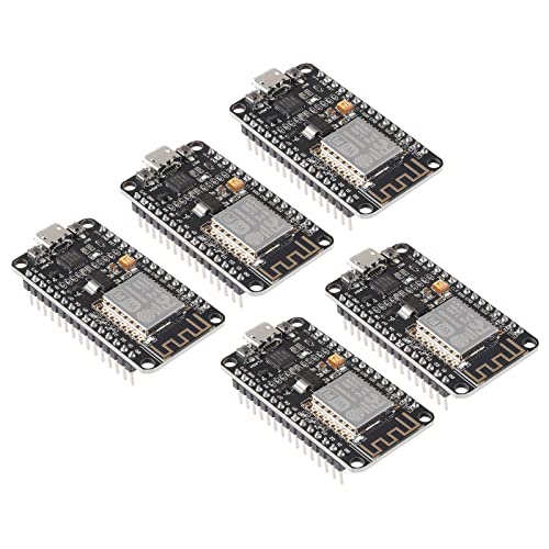 DORHEA 5PCS ESP8266 ESP-12F Development Board Internet NodeMCU WiFi Serial Wireless Module NodeMCU-12F CP2102 Based on ESP8266 WiFi Module for Ardu-ino IDE/Micropython