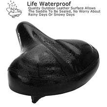 Load image into Gallery viewer, DAWAY Oversized Comfort Bike Seat - C40 Most Comfortable Extra Wide Soft Foam Padded Exercise Bicycle Saddle for Men Women Senior, Universal Fit for Cruiser, Stationary, Spin Bikes &amp; Outdoor Cycling
