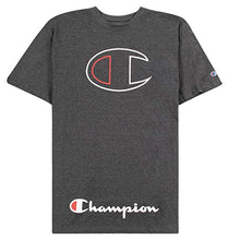 Load image into Gallery viewer, Champion Mens Big and Tall T Shirt, Crewneck Men Tees 2 Pack Charcoal/Red 6X
