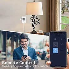 Load image into Gallery viewer, Smart Plugs That Work with Alexa, Google Home Assistant &amp; IFTTT, Dual Sockets 2.4G WiFi Outlet Compatible with Avatar Controls, Smart Life &amp; Tuya APP - Energy Monitoring, Timer, Group Remote Control

