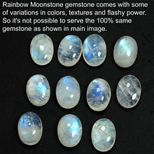 Load image into Gallery viewer, 925 Sterling Silver Women Jewelry Natural Rainbow Moonstone Ring Size 6
