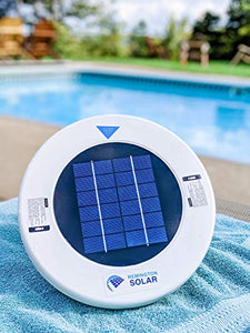 Remington Solar Chlorine-Free Sun Shock & Water Purifier – Reduces Chlorine Usage by up to 80-Percent – Solar Powered Pool Clarifier - Automatic Pool Cleaner & Pool Ionizer for All Pools