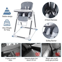 Load image into Gallery viewer, Onasti 7 in 1 High Chair | Converts to Dining Booster Seat with Easy Cleanup Features, Grows with Child with 7 Modes, Ultra Compact High Chair, Ambiance Grey
