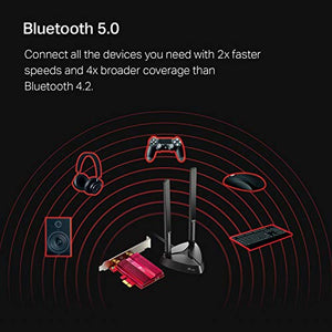 TP-Link WiFi 6 AX3000 PCIe WiFi Card (Archer TX3000E), Up to 2400Mbps, Bluetooth 5.0, 802.11AX Dual Band Wireless Adapter with MU-MIMO,OFDMA,Ultra-Low Latency, Supports Windows 10 (64bit) only