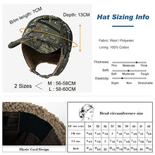Load image into Gallery viewer, Jeff &amp;Aimy Womens Winter Fitted 62% Wool Tweed Earflap Dad Elmer Fudd Hat Baseball Cap for Men CamoGray L
