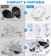 Load image into Gallery viewer, NURSAL Dual Channel EMS TENS Unit 24 Modes Muscle Stimulator for Pain Relief &amp; Muscle Strength with 14 Pads, Rechargeable TENS Machine Pulse Massager with Storage Pouch/Pads Holder/Lanyard/Cable Ties
