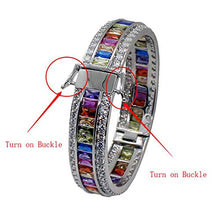 Load image into Gallery viewer, Women Amethyst Bracelets Garnet Ruby Blue Sapphire Tennis Bracelet Bridal Girl Girlfriend Jewelry
