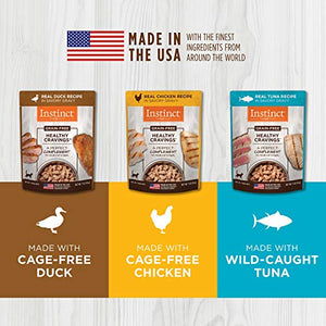 Instinct Healthy Cravings Grain Free Recipe Variety Pack Natural Wet Cat Food Topper by Nature's Variety, 3 oz. Pouches (Pack of 12)