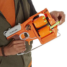 Load image into Gallery viewer, Nerf Zombie Strike FlipFury Blaster -- 2 Flipping 6-Dart Drums -- Fire 6 Darts, Flip, Fire 6 More -- 12 Nerf Zombie Strike Elite Darts (Amazon Exclusive)
