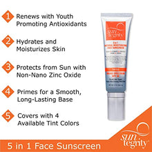 Load image into Gallery viewer, Suntegrity Tinted 5 in 1 Mineral Sunscreen for Face (SPF 30 - 2 oz) - Light | Natural BB Cream Moisturizer with Physical UVA/UVB Broad Spectrum Protection | Safe for Sensitive Skin
