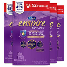 Load image into Gallery viewer, Enfamil Enspire Gentlease Baby Formula with Lactoferrin, Non-GMO, and MFGM for Brain Support and Immune Health, Reduces Fussiness, Crying, Gas &amp; Spit-up in 24 hours, Refill Box, 29 Oz (Pack of 4)
