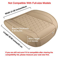 Load image into Gallery viewer, Black Panther 1 Pair Luxury PU Leather Car Seat Covers Protectors for Front Seat Bottoms,Compatible with 90% Vehicles (Sedan SUV Truck Mini Van) - Beige (21.26×20.86 Inches)
