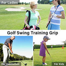 Load image into Gallery viewer, Golf Swing Grip 2pack,Golf Club Grip,Trainers Practice Tool Aid, Golf Swing Trainer Training Grip for Left and Right Hand Training Arm Band (for Gentlemen(RH)+Swing Arm Band)
