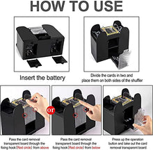 Load image into Gallery viewer, Nileole 1-6 Decks Automatic Card Shuffler, Battery-Operated Electric Shuffler for UNO,Phase10, Texas Hold&#39;em, Poker, Home Card Games, Blackjack, Home Party Club Game (6 Deck)
