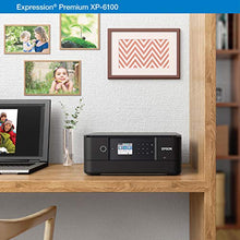 Load image into Gallery viewer, Epson Expression Premium XP-6100 Wireless Color Photo Printer with Scanner and Copier, Black, Medium
