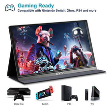 Load image into Gallery viewer, Portable Monitor - KYY 15.6inch 1080P FHD USB-C Laptop Monitor HDMI Computer Display HDR IPS Gaming Monitor w/Premium Smart Cover &amp; Speakers, External Monitor for Laptop PC Mac Phone PS4 Xbox Switch
